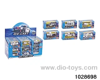 Alloy cars in display box