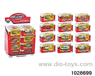 Alloy cars in display box