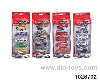 Alloy cars in 5pcs window box