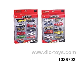 Alloy cars in 10pcs window box
