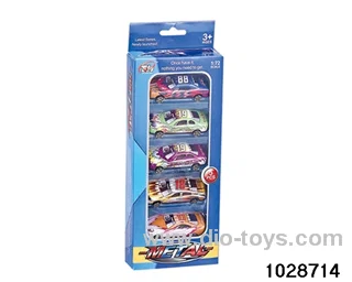 Tin car in 5pcs window box