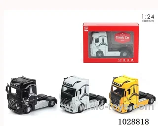 1:24 sliding alloy car with sound&light in window box
