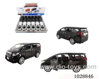 1:32 Toyota Elfa sound light Pull-back 4 doors authorized car