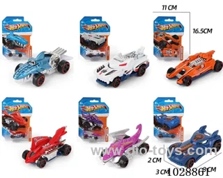 1:64 Sliding alloy car 6 sets mixed loading in blister card