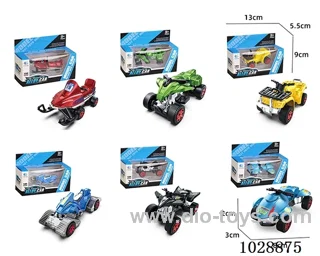 1:64 Sliding alloy car 6 sets mixed loading in window box
