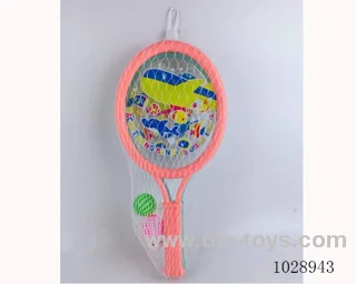 racket in With card head in net bag