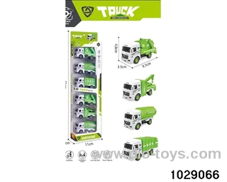 6pcs Back to the sanitation truck mixed