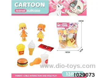 Doll Western Food in poly bag header