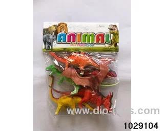 6inch Dinosaur Series 6PCS  in PP bag with header