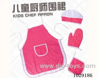 4pcs Children's cook apron in opp bag