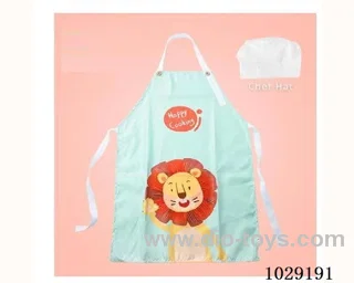 Children's apron + hat in opp bag