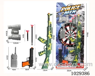 Soft bullet gun set in blister card