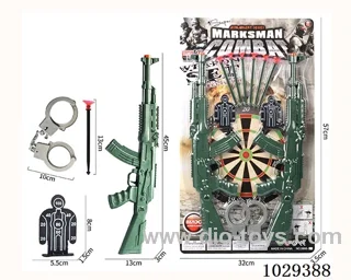 Soft bullet gun set in blister card