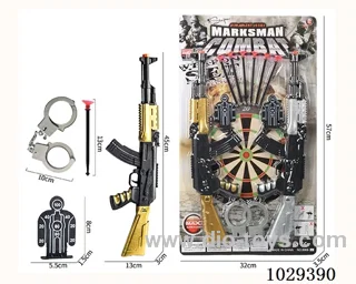 Soft bullet gun set in blister card