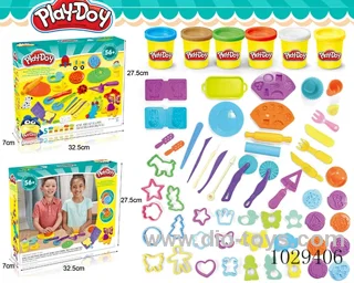 56pcs color mud set in color box