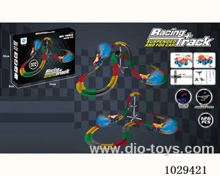 variable track with car & Light stand include battery in color box