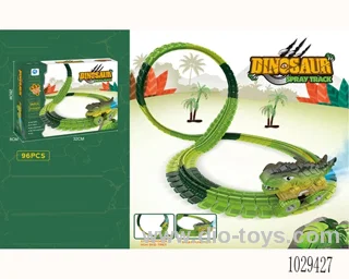 variable track with Dinosaur car include battery  in color box