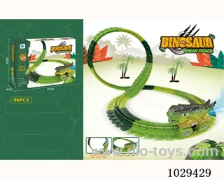 variable track with Dinosaur car include battery  in color box