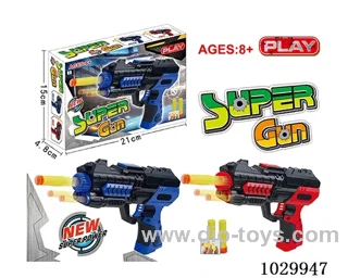 soft bullet gun 2color mixed loading in color box