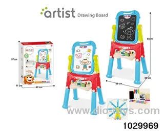 Long foot magnetic double-sided drawing board in color box