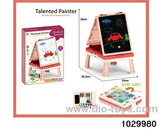 Double-sided drawing board in color box