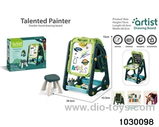 Double-sided stand drawing board in color box