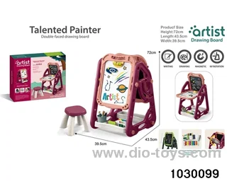 Double-sided stand drawing board in color box