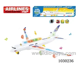 electric universal airplane with light& music  without battery