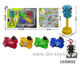 Sound and light traffic lights &car include battery