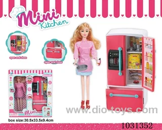 icebox+doll  in window box