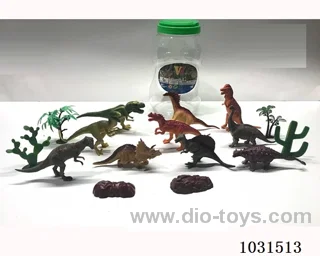 10pcs dinosaur 6 inch in Barrel