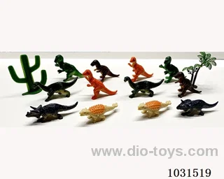 12pcs dinosaur set 4 inch in PP bag with header