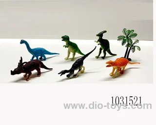 6pcs dinosaur set 4 inch in PP bag with header