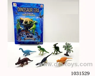 6pcs dinosaur set 4 inch  in blister card
