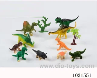 10pcs dinosaur set 6.5 inch  in PP bag with header