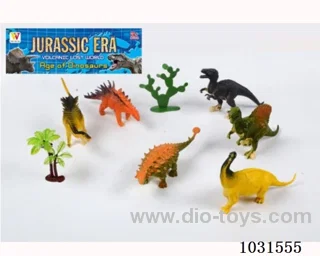 6pcs dinosaur set 6.5 inch  in PP bag with header