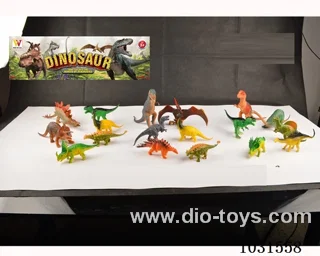 6pcs dinosaur set 10 inch 3 sets mixed loading  in PP bag with header