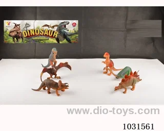3pcs dinosaur set 10 inch 2 sets mixed loading  in PP bag with header