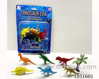 6pcs dinosaur set in blister card