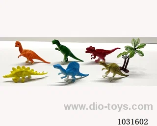 6pcs dinosaur set in PP bag with header