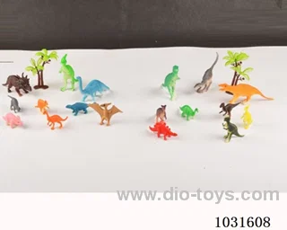 9pcs dinosaur set 2sets mixed loading  in PP bag with header