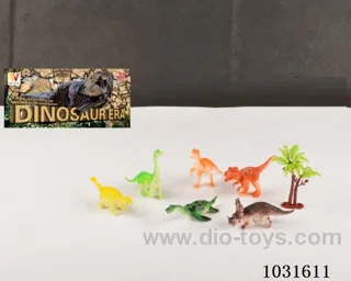 6pcs dinosaur set in PP bag with header
