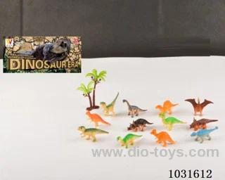 12pcs dinosaur set in PP bag with header