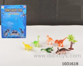 6pcs dinosaur set in blister card