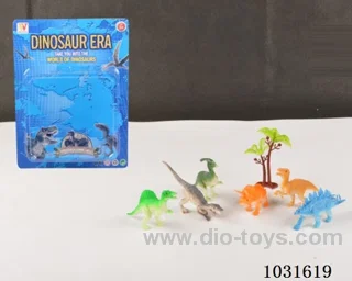 6pcs dinosaur set in blister card