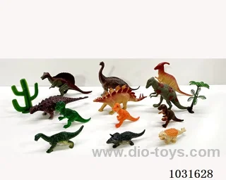 12pcs dinosaur set in PP bag with header