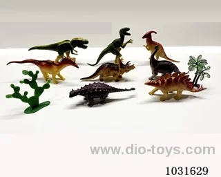 8pcs dinosaur set in PP bag with header