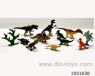 10pcs dinosaur set in PP bag with header