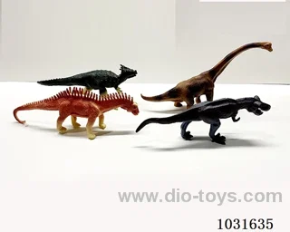 4pcs dinosaur set in PP bag with header