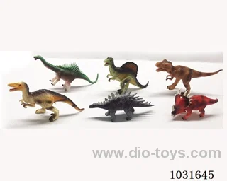 6pcs dinosaur set in PP bag with header